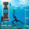 Ultra HD Pocket Action Camera - 270° Rotatable Vlog Wifi Mini Sports Cam Waterproof Case Helmet Travel Bicycle Driver Recorder